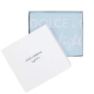 NWT Dolce & Gabbana Light Blue Beach Towel